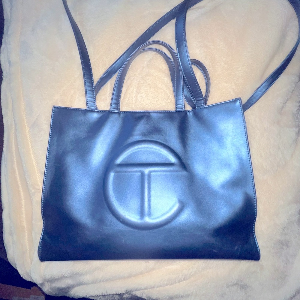 Used Medium Cobalt Blue Telfar Shopping Bag